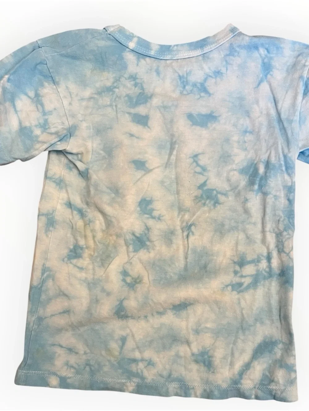 Kids Wilmington NC Tie-Dye Shark Graphic Tee | Blue Surf T-Shirt | Size Small